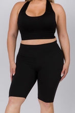 Load image into Gallery viewer, High Waist Black Biker Shorts