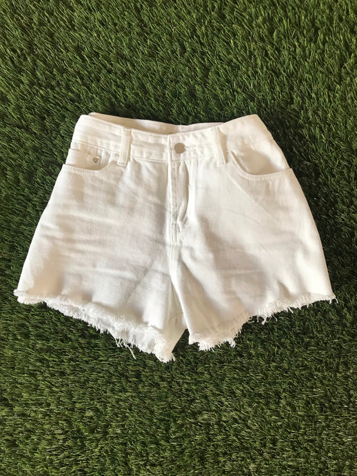 White Denim Jean Shorts