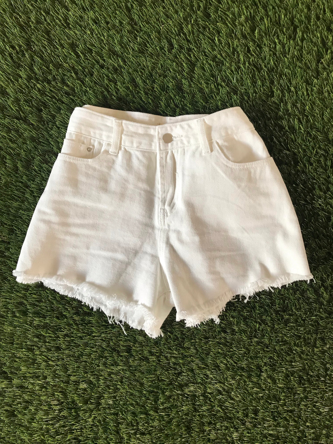 White Denim Jean Shorts