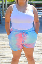 Load image into Gallery viewer, Tie Dye Printed Waffle Shorts