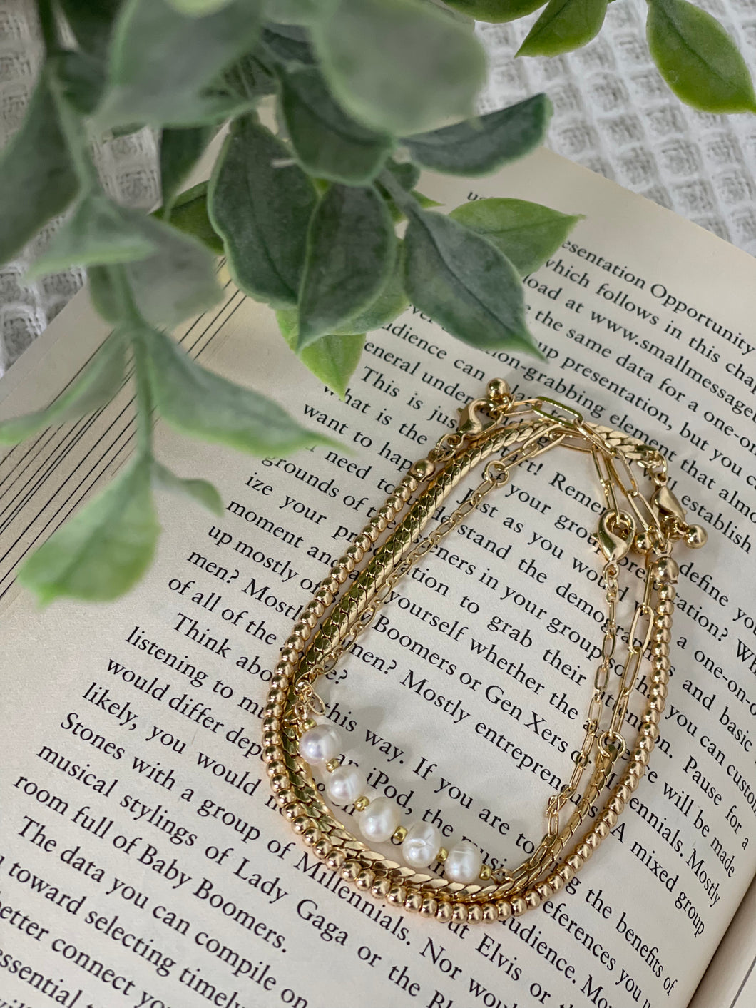 Faux Pearl Bracelet