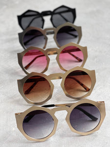 Geometric Metal Sunglasses