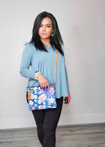 Floral Crossbody Purse Clutch