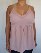 Load image into Gallery viewer, Lace Dusty Pink Cami