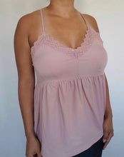 Load image into Gallery viewer, Lace Dusty Pink Cami