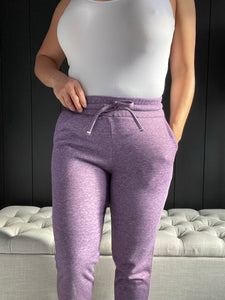 Fleece Sweatpants Lilac Gray